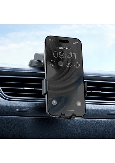 Mcdodo Cm-7220 Araç İçi Vakumlu Telefon Tutucu Otomatik Sıkıştırma Ayarlanabilir Kol Siyah