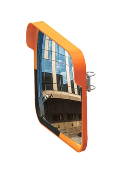 Trafik Aynası Ankara Bombeli Güvenlik Aynası Akrilik Otopark Aynası 40x60 Cm Ve 2m Ayna Direği 12267 Tga+d01-2m