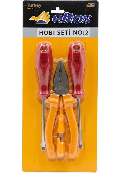 Bijutek Eltos Hobi Seti 4 Parça Pratik Ev Tamirat Ve Tornavida Pense Seti No:2 Ehs002