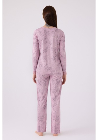 Pierre Cardin Kadın Mor Pijama Takımı Pc8874-s-v1 Mor
