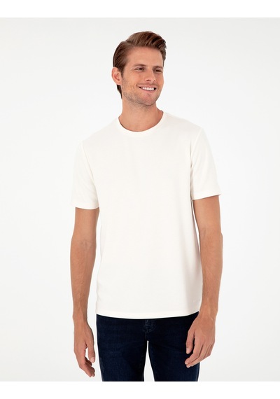 Pierre Cardin Erkek Ekru Tişört 50292343-vr019 Ekru