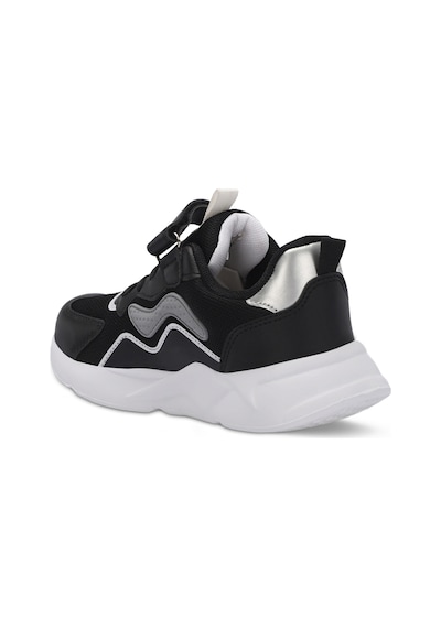 Slazenger PESO I Çocuk Cırt Cırtlı Siyah Sneaker