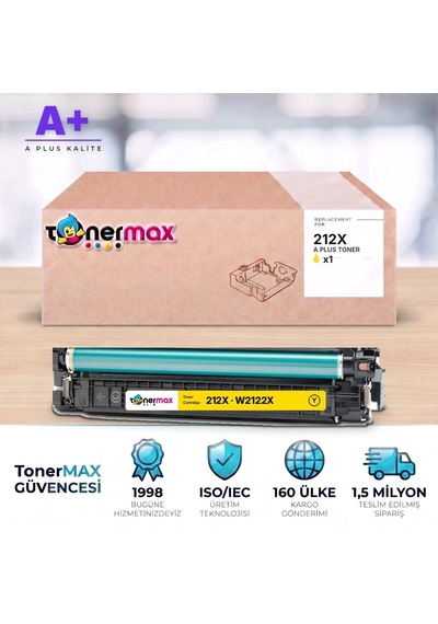 Hp 212x W2122x Sarı Uyumlu Toner A Plus / Color Laserjet Enterprise M554 / M555 / Mfp M578