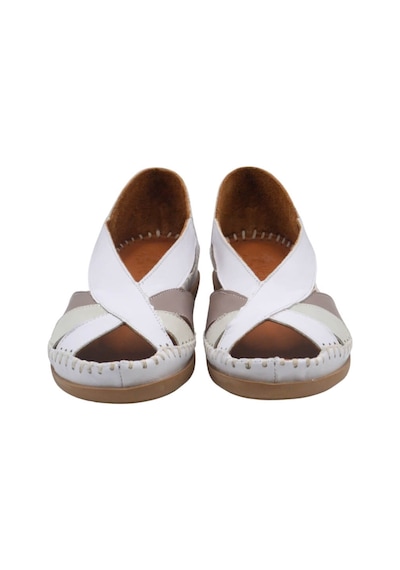 Kadın Comfort Deri Sandalet Beyaz 25033542y 25033542y