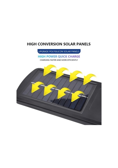 100 Ledli Güneş Enerjili Kumandalı Hareket Sensörlü Solar Dış Mek (541239549) Diğer