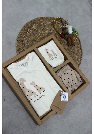BabyCosy Barbosa Baybycosy Hastane Çıkışı 5'li Set Kahverengi
