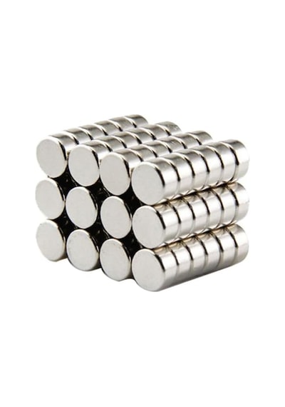 Dünya Magnet 50 Adet - Yuvarlak Neodyum Mıknatıs, 6x3 Mm, Güçlü Magnet, N35 Kalite