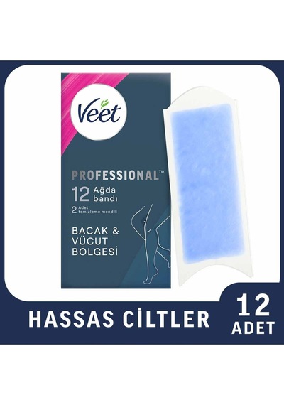 Veet Pro Ağda Bandı 12'li Hassas