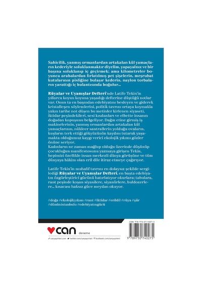 Rüyalar Ve Uyanışlar Defteri  - Latife Tekin - Can Yayınları