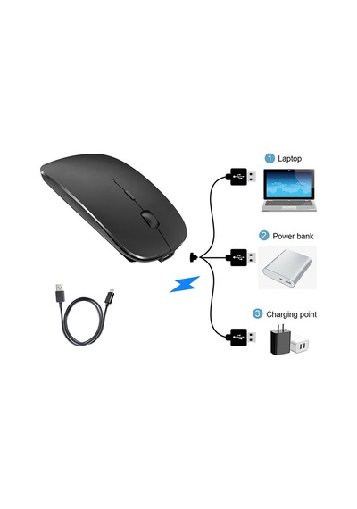 Moserini 2.4 Ghz Kablosuz Bluetooth Mouse