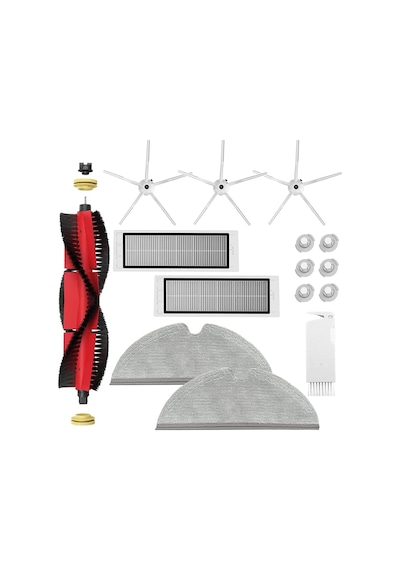 S5 Max S6 Max S6 Pure S6 Maxv S50 S51 S55 S60 S65 S5 S6 Elektrikli Süpürge İçin Aksesuar Kiti. Roborock Ana Fırça Hepa Filtre Yan Fırçaları İçin Yedek Parçalar, Temizleme Bezleri
