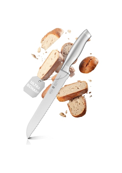 Rösle Basic Line Ekmek Bıçağı 13716-20 Cm Tırtıklı Kenarlı Yüksek Kaliteli Ekmek Kesme Bıçağı, 18/10 Pasla Diğer