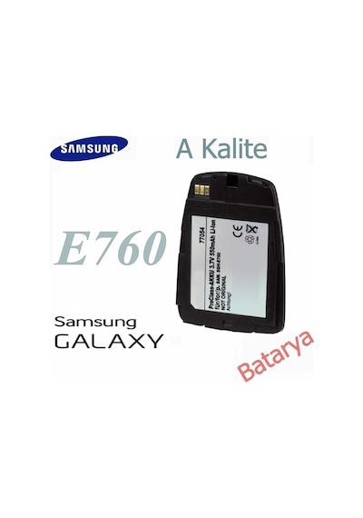 Samsung Uyumlu E760 Batarya Siyah Renk