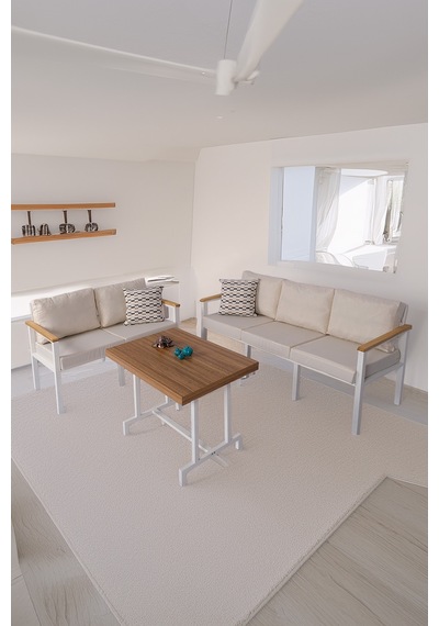 Neokas Balkon Mobilyası, 2 + 3 + Masa Bahçe Takımı, Kafe Koltuğu, Bekleme Alanı Koltuğu,