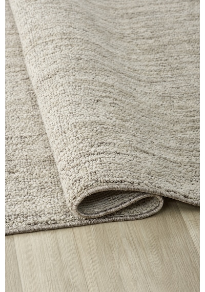 Mariesse Home Wool Serisi Bukleli Yumuşak Dokulu İskandinav Dokuma Halı 1087-gri