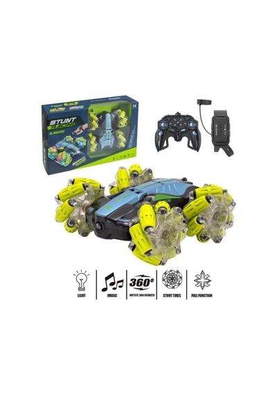 Mey İthalat Akrobat Kumandalı 4x4 Araba Lh-c049-3 Mavi