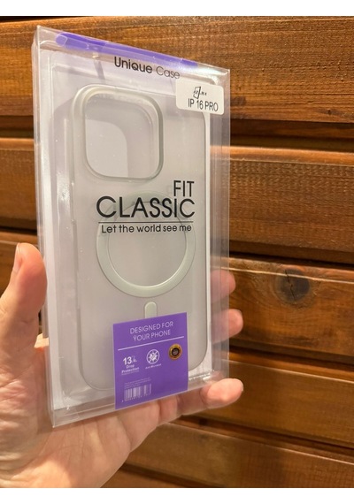 İphone 16 Pro Gri Magsafe Uyumlu Silikon Kılıf