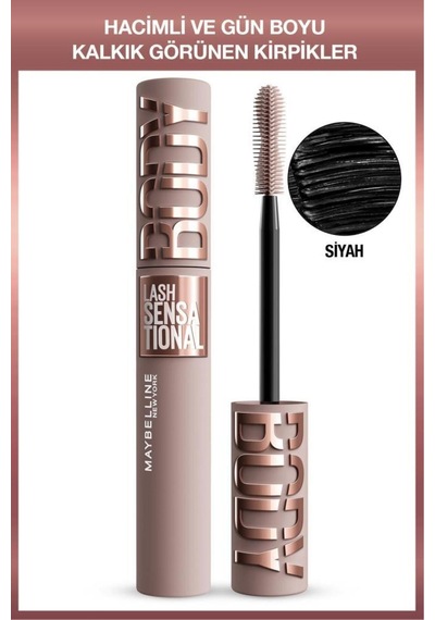 Lash Sensational Body Maskara - Hacimli Ve Gün Boyu Kalkık Görünen Kirpikler Electro Black
