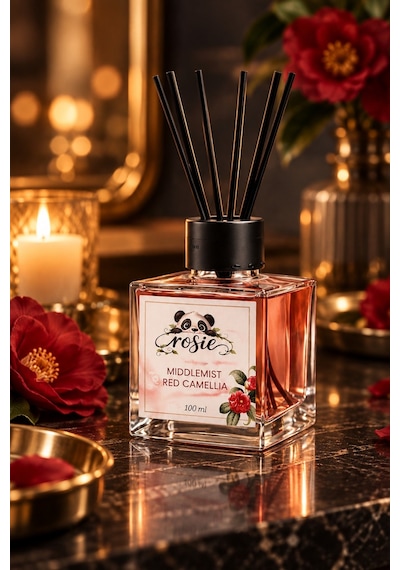 Rosie Middlemist Red Camellia 7'li Çubuklu Oda Kokusu Seti 7 X 100 Ml Seçkin Çiçeksi Koku