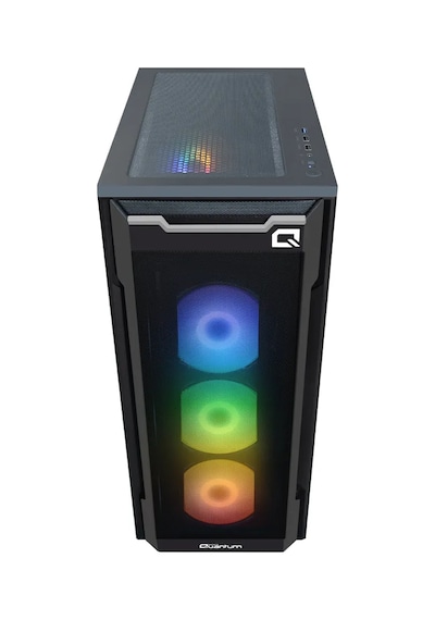 Quantum Gaming Snapfire Dark Gray 650w Power 4 Fanlı Mesh Bilgisayar Kasası