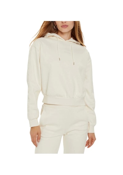 Guess Stacıe Hooded Sweats Beyaz