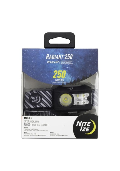 Nite ize Radiant Kafa Lambası- 250 Lümen Siyah