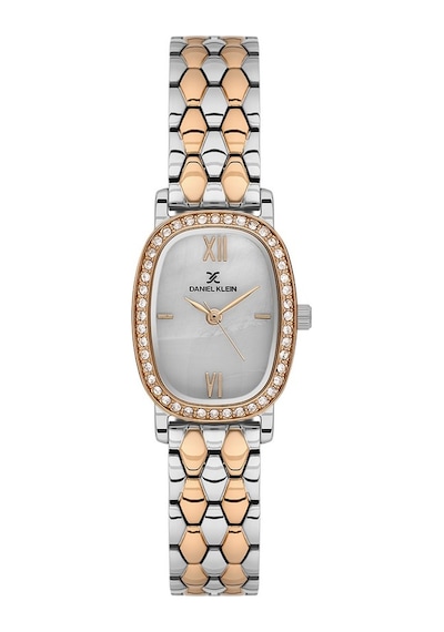 Danıel Kleın Dk.1.13942-6 Rose Gold Oval Taşlı Kadın Kol Saati Gümüş