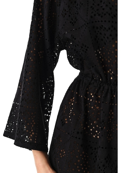 Penti Siyah Jasmine Kimono