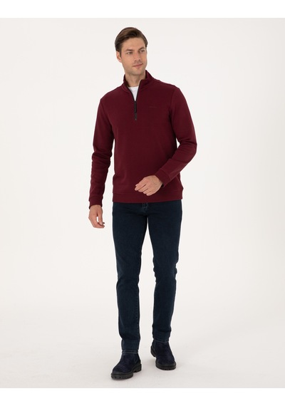 Pierre Cardin Erkek Bordo Sweatshirt 50314044-vr014 Bordo