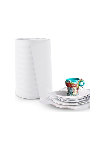 Senal Ticaret 30 Cm X 10 Mt Köpük Ambalaj Rulosu, Koruma Sağlayan Taşınma Malzemesi, Tabak Bardak Koruma Köpüğü