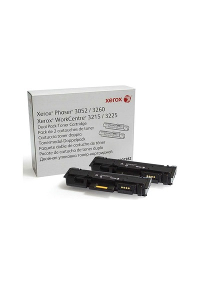 Xerox 106r02782 Siyah 2'li Toner Kartuşu 2x3000 Sayfa,xerox Phaser 3052/3260-wc3215/3225