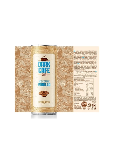 Dark Café 212 Soğuk Kahve Vanilla 250 Ml X 12 Adet Hazır