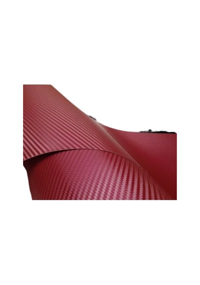 Bordo Karbon Kaplama Folyosu 50 Cm X 127 Cm