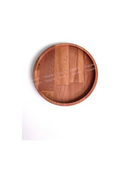 Doğal Ahşap Sunum Ve Servis Tabağı Çerezlik 25 Cm Çap Kayın Ağacı - Kl-s521a742 Ahşap