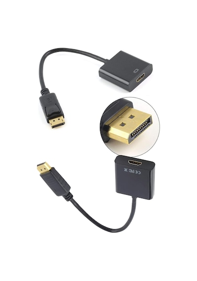 Displayport To Hdmı Dönüştürücü Adaptor 1080p Tv Bilgisayar Projeksiyon Laptop Hdmı Dönüştürücü