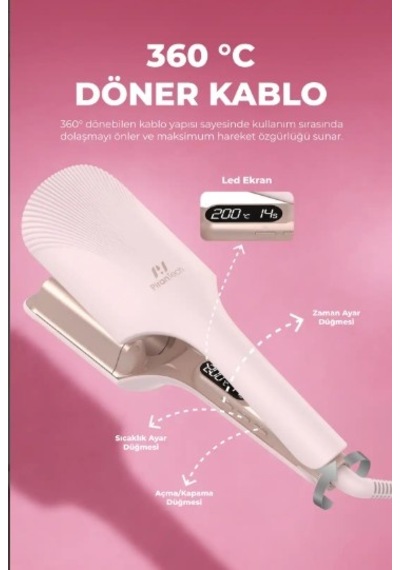 Pirantech Wave Saç Maşası Ks-516 Rose