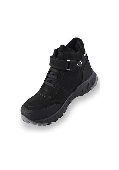 3564 Ortopedik Outdoor Erkek Çocuk Bot Ayakkabı Kaymaz Taban Siyah