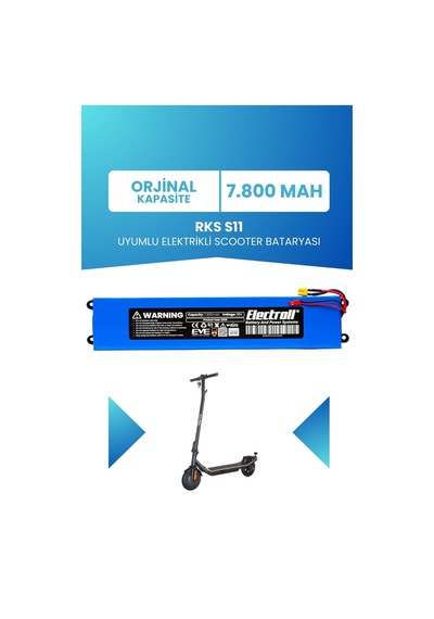 Rks S11 Batarya Orjinal Kapasite 7.800mah Pil 36v Elektrikli Scooter Bataryası Mavi