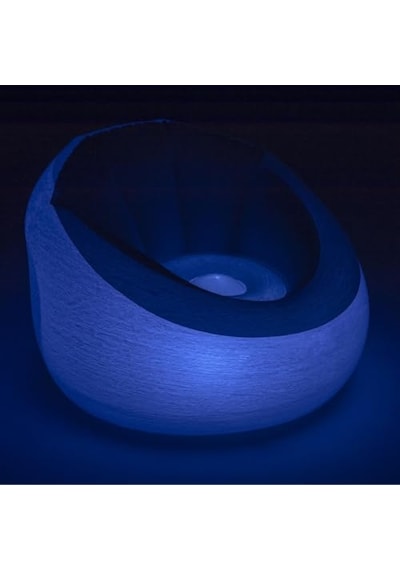1.02m X 97cm X 71cm Şişirilebilir Sandalye Led Hava Sandalyesi Abanoz