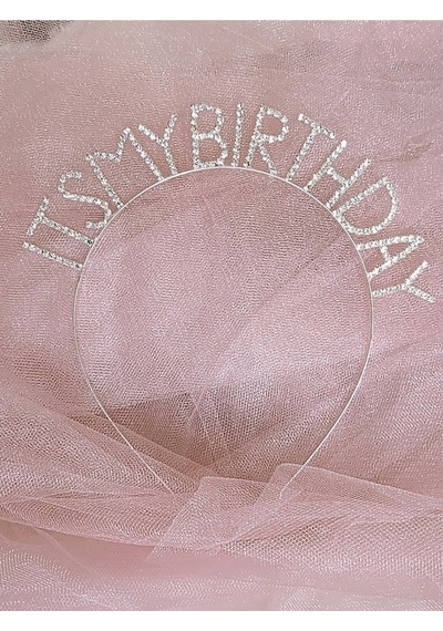 Doğum Günü It's My Birthday Metal Kristal Taşlı Taç Çok Renkli