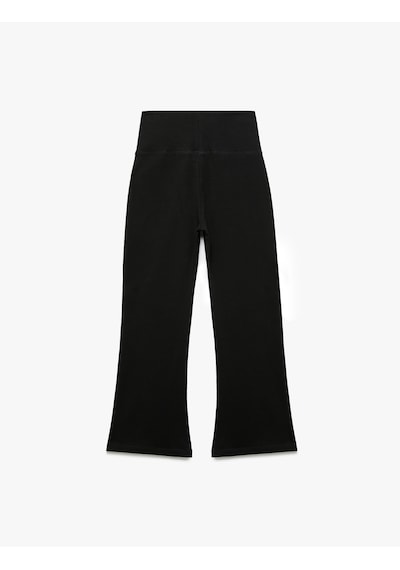 Koton Pamuklu İspanyol Paça Slim Fit Basic Pantolon Siyah 6wkg40096ak Siyah Koton Pamuklu İspanyol Paça Slim Fit Basic Pantolon Siyah 6wkg40096ak Siyah