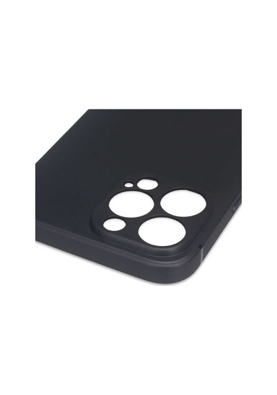 Apple Uyumlu iPhone 13 Pro Max Uyumlu Zore İmax Silikon-siyah -