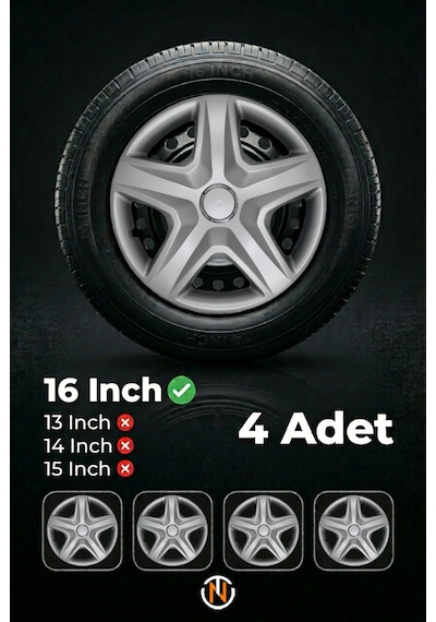 Opel Astra 16 İnç Jant Kapağı Takım Gri G105