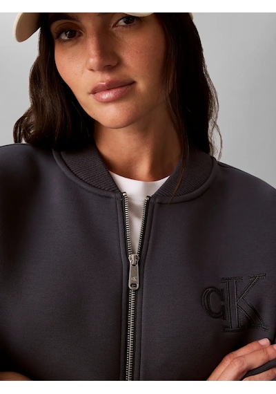 Calvin Klein Cropped Sporty Scuba, Cge Mavi Kadın Ceket