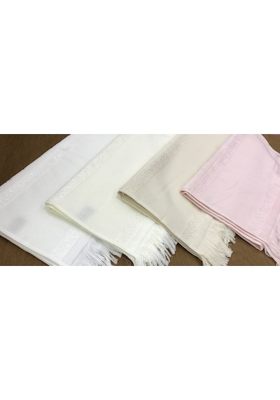 Gonca Kanaviçe Işlemelik Etamin Havlu 50X90 Kenarı Püsküllü 4Adet