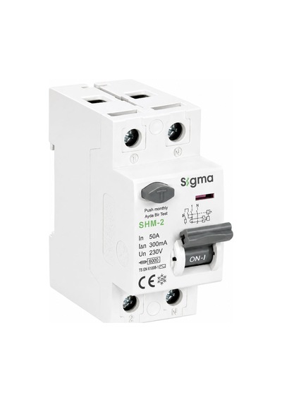 Sigma Shm2p 300ma 50a 6ka Monofaze Kaçak Akım Koruma Şalteri