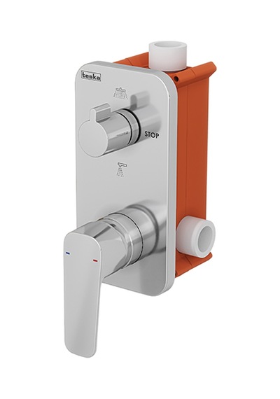 Agora 2+1 Yönlü Banyo Panel+batarya Kare-krom