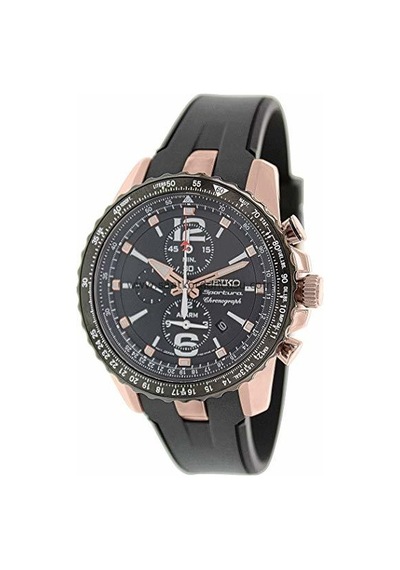 Seiko Sportura Snaf28 Uyumlu Silikon Saat Kordonu Siyah