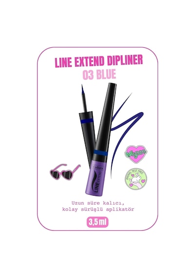 Callista Line Extend Dipliner Uzun Süre Kalıcı - 03 Earth Blue - Lacivert