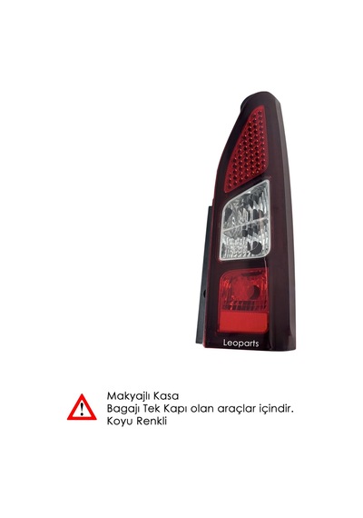 Leoparts Partner Tepee Stop Lambası Sağ Koyu Renk / Duysuz 2008-2015 9677205080